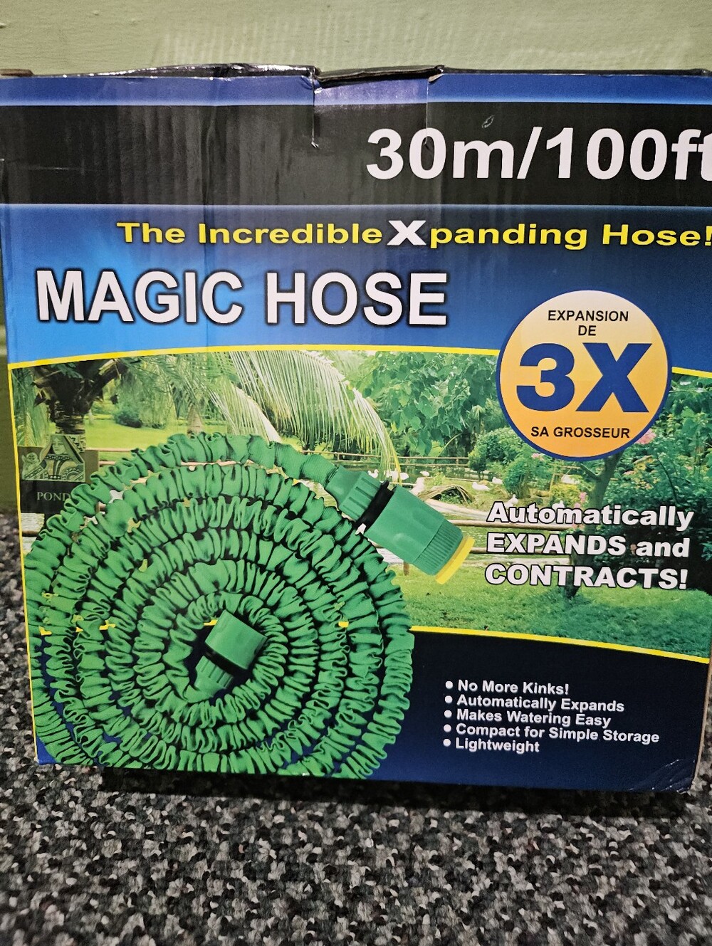 Magic Hose Expandable Garden Hose - Green